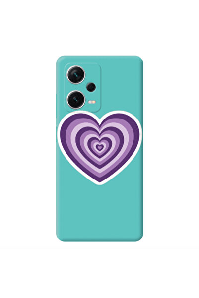 Other Xiaomi Poco X5 My Heart Is Yours 2 Turquoise Colored Silicone TPU Θήκη