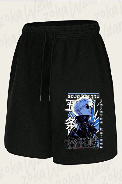 ZOKAWEAR Unisex Jujutsu Kaisen Gojo Satoru V1 Design Printed Shorts