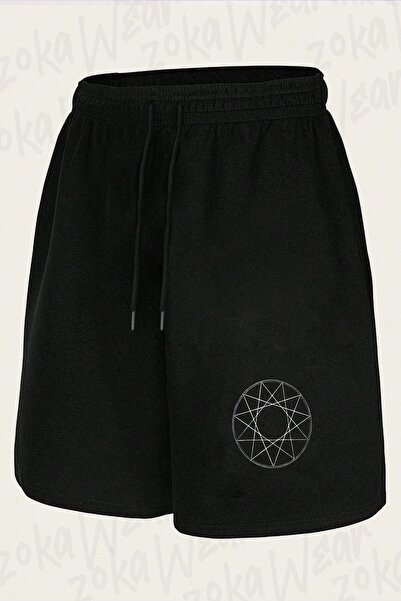 ZOKAWEAR Unisex šorts sa dizajnom disekcije i printom