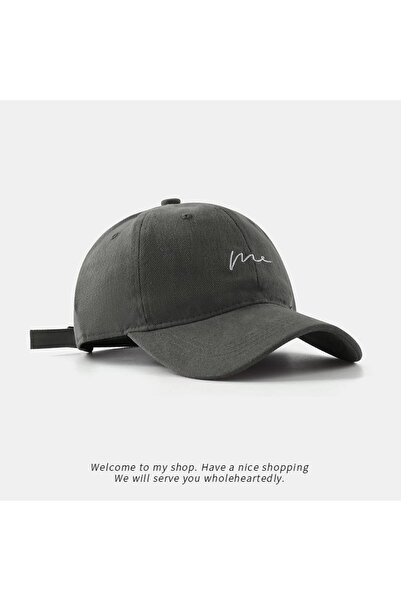 Choice3 GRAY Simple wave embroidered baseball cap, versatile for daily leisur...