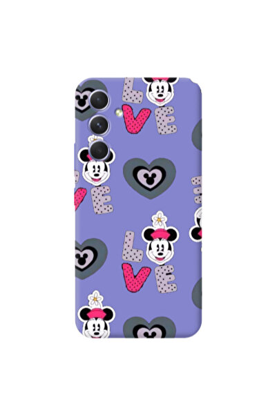 Other Samsung A56 Minnie Purple Colored Silicone TPU Θήκη
