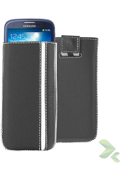 Valenta Husă spate din piele neagră (HTC One) Cod: 416328