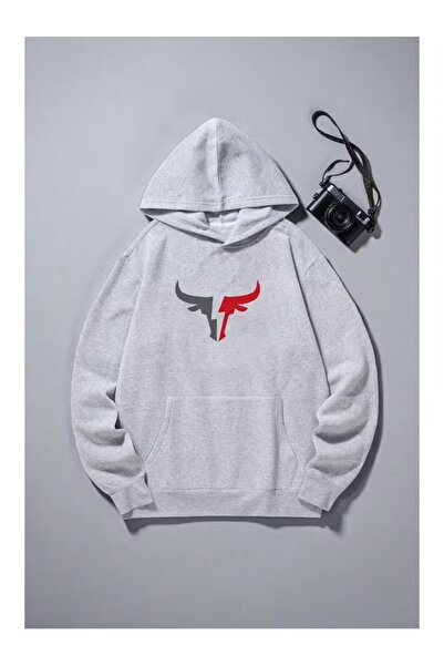 ZİYMO Men's Hooded Printed Relaxed Fit Sweatshirt