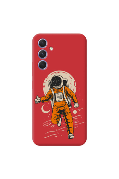 Other Samsung A56 Hitchhike Red Colored Silicone TPU Θήκη