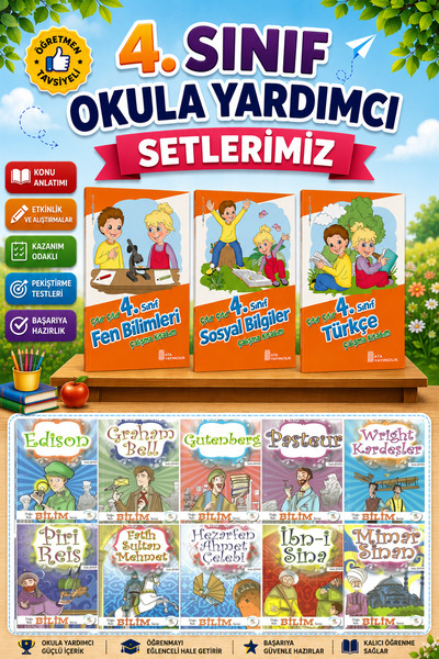 5 Renk Yayınları 4.Sınıf Çıtır Çıtır Türkçe + Fen Bilimleri + Sosyal Bilgiler...