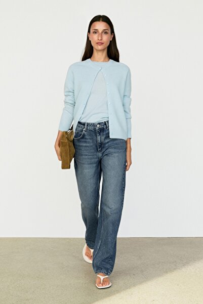 Massimo Dutti %100 kaşmir kısa triko hırka