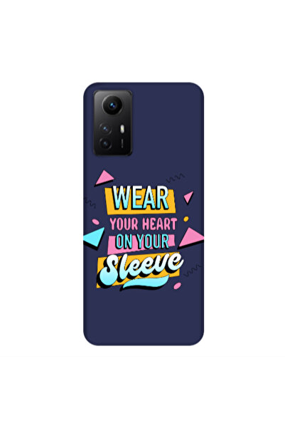 Other Xiaomi Redmi Note 12s Wear Your Heart Dark blue Colored Silicone TPU Θήκη