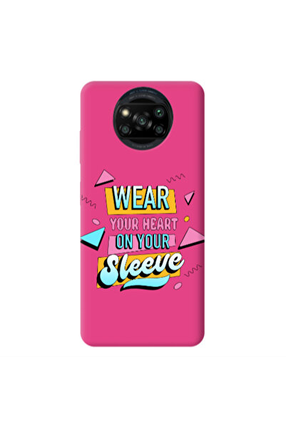 Other Xiaomi Poco X3 /X3 Pro Wear Your Heart Fuchsia Colored Silicone TPU Θήκη