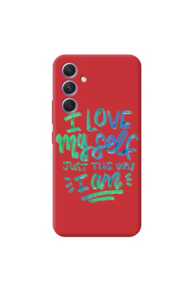 Other Samsung A26 I Love My self Red Colored Silicone TPU Θήκη