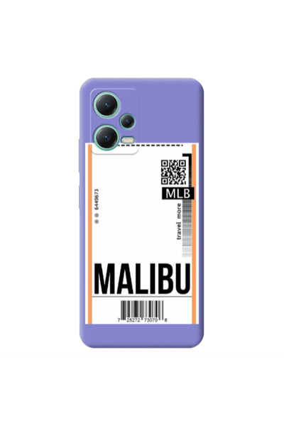 Other Xiaomi Redmi Note 12 Pro 5G Malibu Travel More Purple Colored Silicone ...