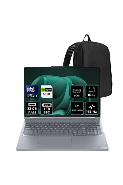 LENOVO ThinkBook 16P G6 IAX Core Ultra 7 255HX RTX 5060 8GB 115W 32GB RAM 1TB...