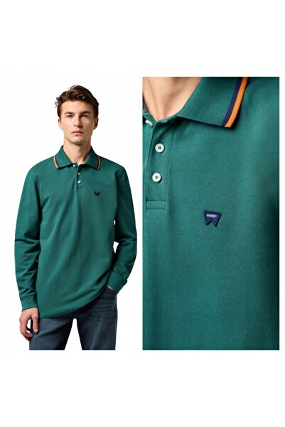 WRANGLER Tricou Polo Barbati, Wrangler, Bistro Green, S INTL, Verde, Regular ...