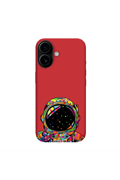 Other Apple Iphone 16 plus Astronaut 209 Red Colored Silicone TPU Θήκη