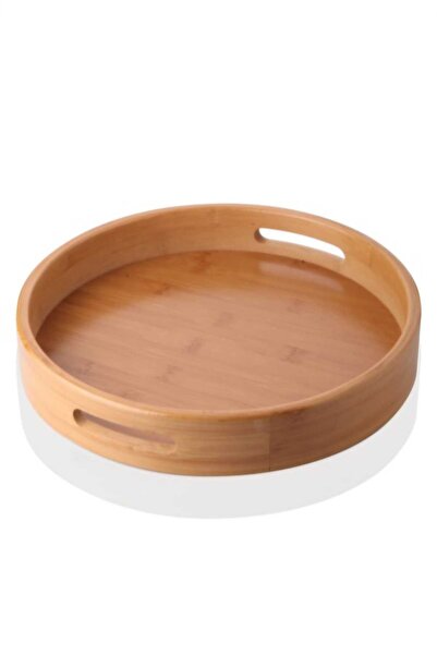 BALSA Bambu 35 Cm Yuvarlak Tepsi DYT3535