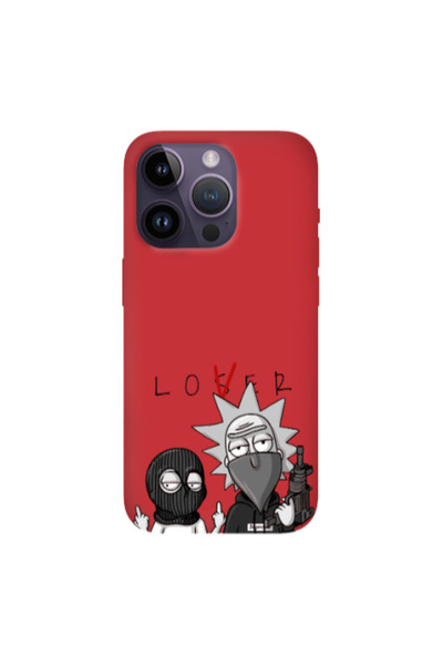 Other Apple iPhone 14 Pro Max Rick Loser Red Colored Silicone TPU Θήκη
