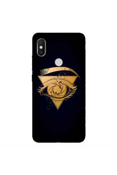 Other Xiaomi Redmi S2 Triangular gold eye Transparent Silicone TPU Θήκη