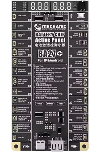 MECHANIC Πλακέτα Τροφοδοσίας BA27 για τη σειρά Apple iPhone / Android, για ερ...