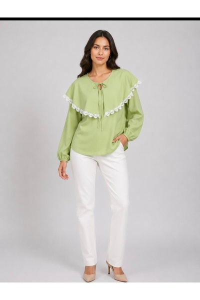 Azda Shirt, Baby Collar Women's Shirt