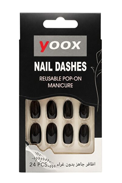 YOOX COSMETICS 24-Piece Ready-Made Nail Set + Cleaning Brush + Mini Nail File...