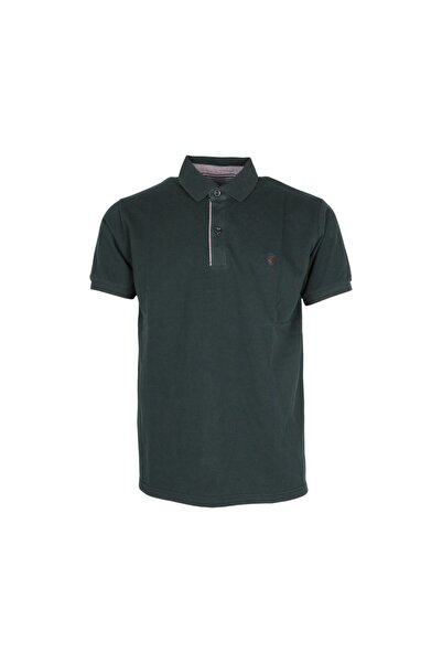 Everbest 242-828-0-3-GREEN Ανδρική Βαμβακερή Μπλούζα σε Φαρδιά Γραμμή Πράσινο -