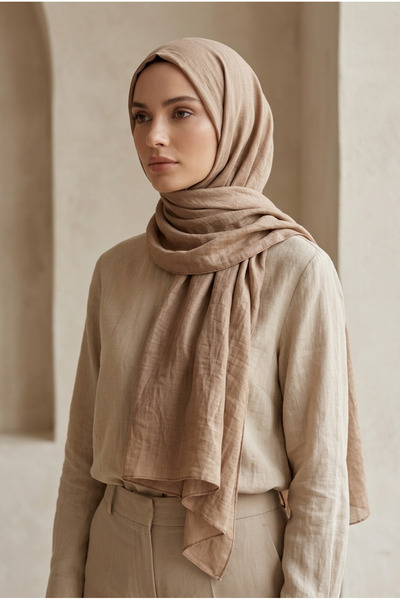 Mimelif Plain Ramie Shawl 70X195 cm