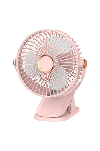 choice2 F70-PINK مروحة محمولة قابلة للتركيب مع ضوء LED، 720 °   مروحة صغيرة ق...