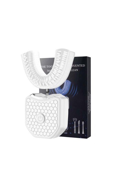 Choice1 WHITE U Shape Tooth Brush Wireless Electric Adult Sonic Toothbrush Po...