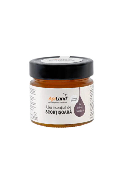 Apiland Miere Poliflora cu Ulei Esential de Scortisoara 250g