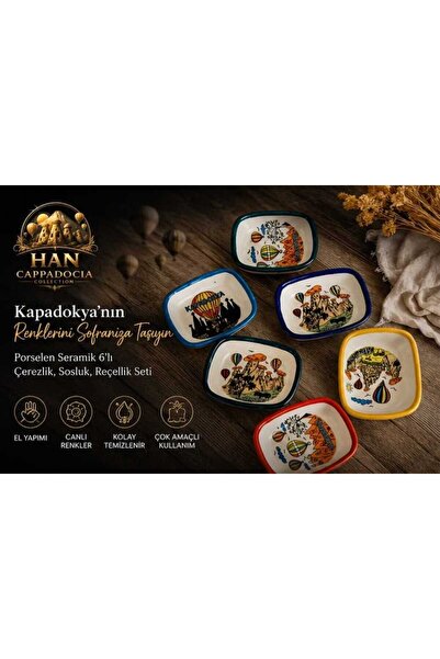 HANCAPPADOCIACOLLECTION Cappadocia Snack Bowl, Sauce Bowl, Jam Bowl, Olive Bo...