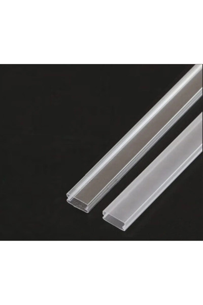burul 100 Cm Bar Led Profili Plastik Pvc Şeffaf Boş Kasa 5 Adet