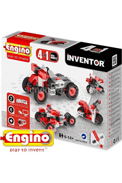 Engino Jucărie de construcție din plastic Inventor 4 în 1 Modele de biciclete...