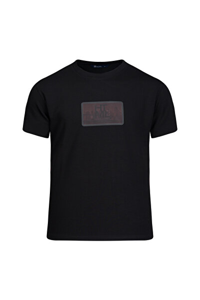 Hatemoğlu Black Regular Fit Crew Neck T-Shirt