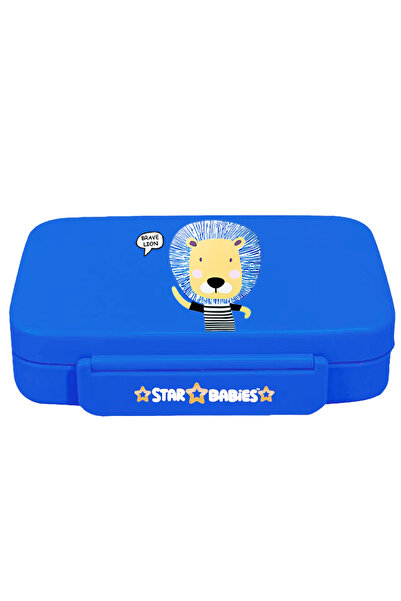 STAR BABiES Brave Lion Theme Bento Lunch Box with 4 Compartments, BPA Free, L...