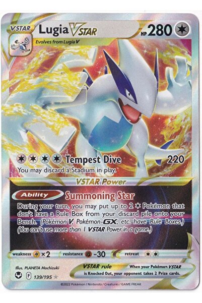 Pokemon Lugia VSTAR #139 - Silver Tempest - Kartı (Mint)