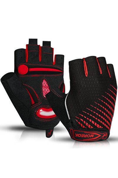 Choice11 L Red MOREOK Cycling Gloves,Breathable Bicycle Gloves,5MM Gel Pads N...