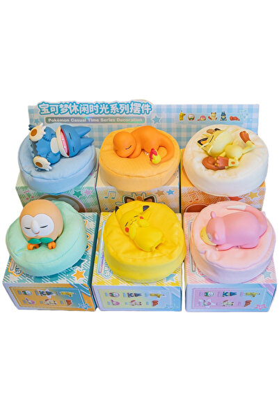 Choice4 Set 6 box Pokemon Anime Action Figures Leisure Time Series Sleeping P...