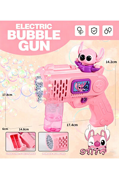 Choice3 4 Stitch Mickey Minnie Bubble Toys For Kids Soap Bubbles Children Par...