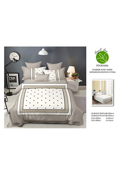 naniland.ro 5D Finet Duvet Cover Set 2 Persons 6 Pieces Without Stretchy 200x...