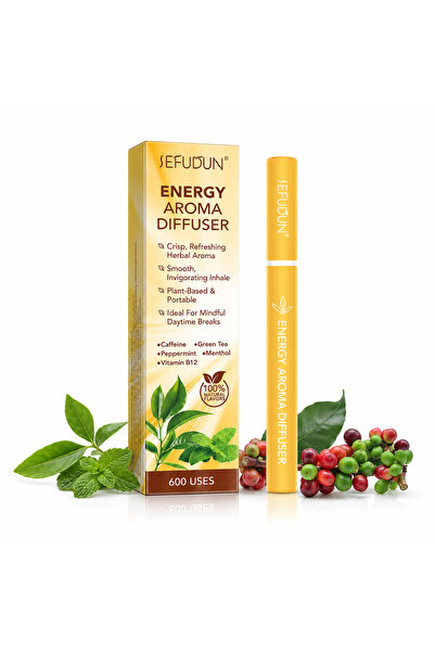 sefudun Inhalator de arome 100% naturale ENERGY, Difuzor aromaterapie fără fu...