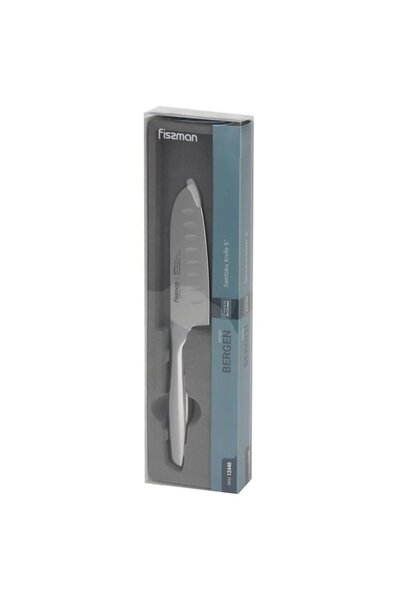 Fissman Cutit Santoku, BERGEN, 13cm,Inox, maner ergonomic
