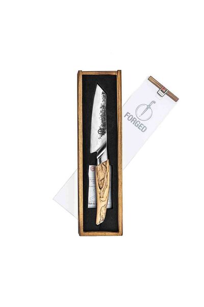 Style de Vie Cutit de bucatar Forged, Otel forjat, Argintiu/Maro
