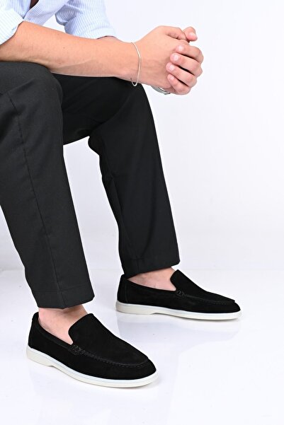 Bestello Laceless Rubber Sole Genuine Leather Loafer 028-2000 Men's Shoes