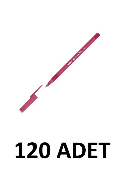 Bic Round Stic 120 Pieces 1 mm Ballpoint Pens