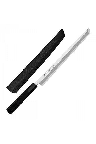 Sakai takayuki Cutit Noz Sakimaru 27 cm, otel Shirogami#1, lemn de eban, 42,5...