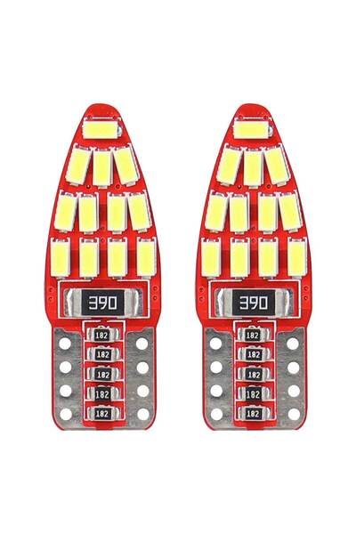 AMIO Bec de poziție tip LED Canbus, T10 W2.1x9.5 W5W, 12V 2.5W, 24 SMD 3014, ...
