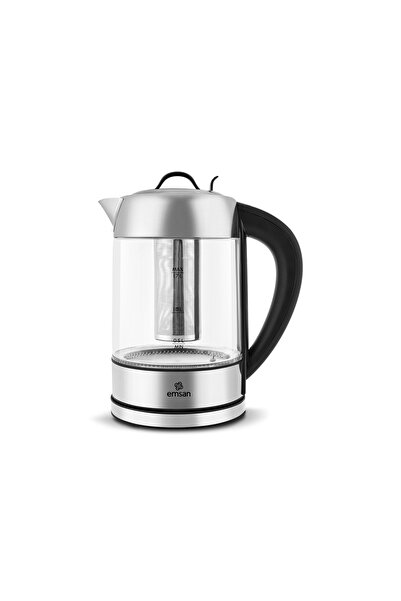 Emsan Cam 2215 Sıcaklık Ayarlı Bitki Çayı Makinesi Inox 2200W