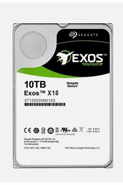DİĞER418 Exos X18 ST10000NM018G 10TB 7200RPM 256MB Enterprise Hard Drive , 10...