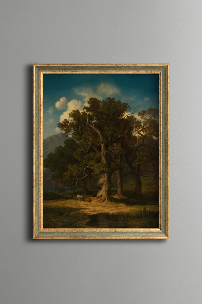 epiqart Forest Landscape - Vintage Patterned Painting - Fine Model