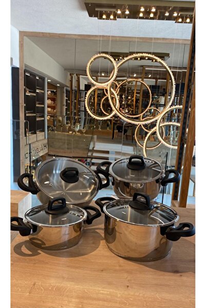 ŞİRİN VALENT HOME Hi̇sar Tali̇a 8 Piece Cookware Set