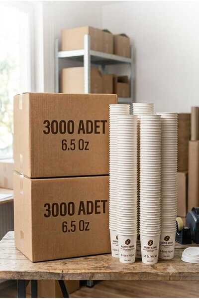 Elif mağazacılık Karton bardak 6,5 oz 3000 adet